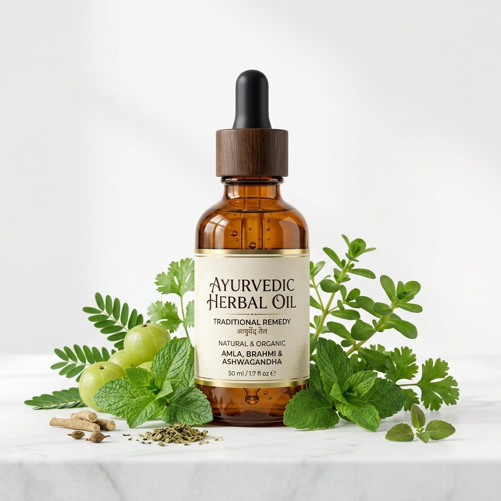 Ayurvedic Oil Bottle